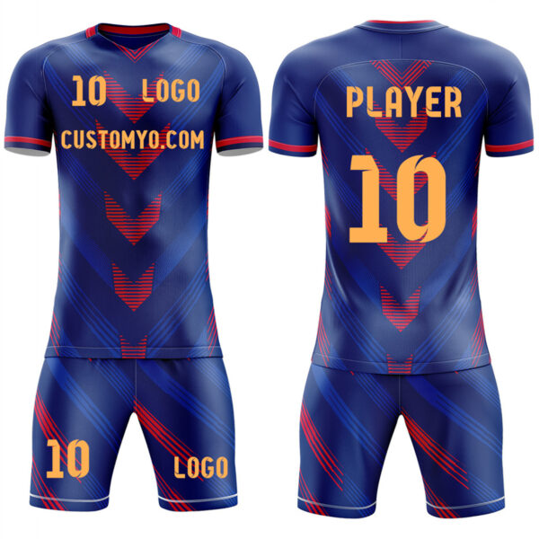 2024 New Design Custom Team Soccer Jersey & Shorts add your name and logo