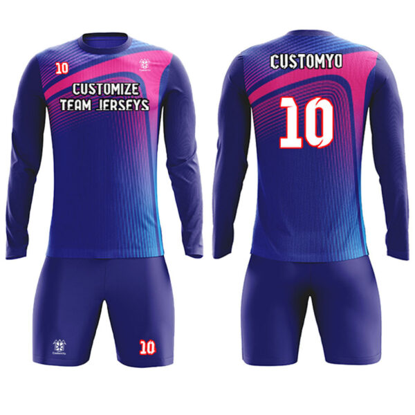 Custom Soccer Goalie Jersey Full Sublimated Club goalkeeper Uniform set Make Your Team Training Jerseys with name, number and logo120